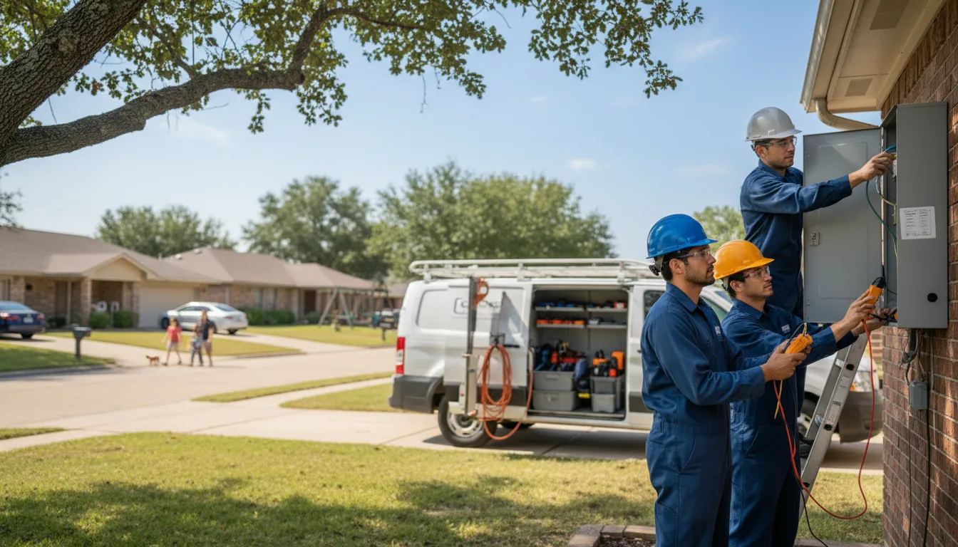 Certified electrician providing emergency electrical services in Dedham, IA